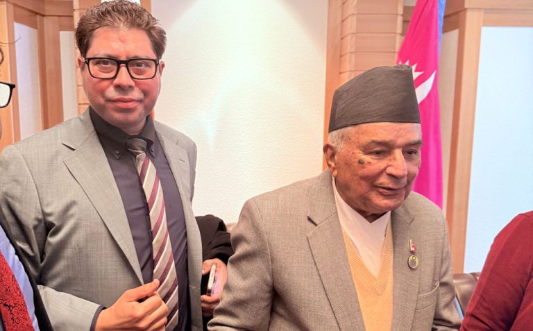 Representative Bhattarai Attended the Reception Commemorating the Visit of the President of Nepal to Japan